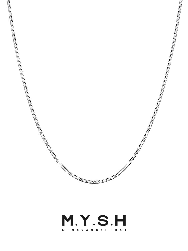 Sterling Silver Thin Snake Chain Necklace