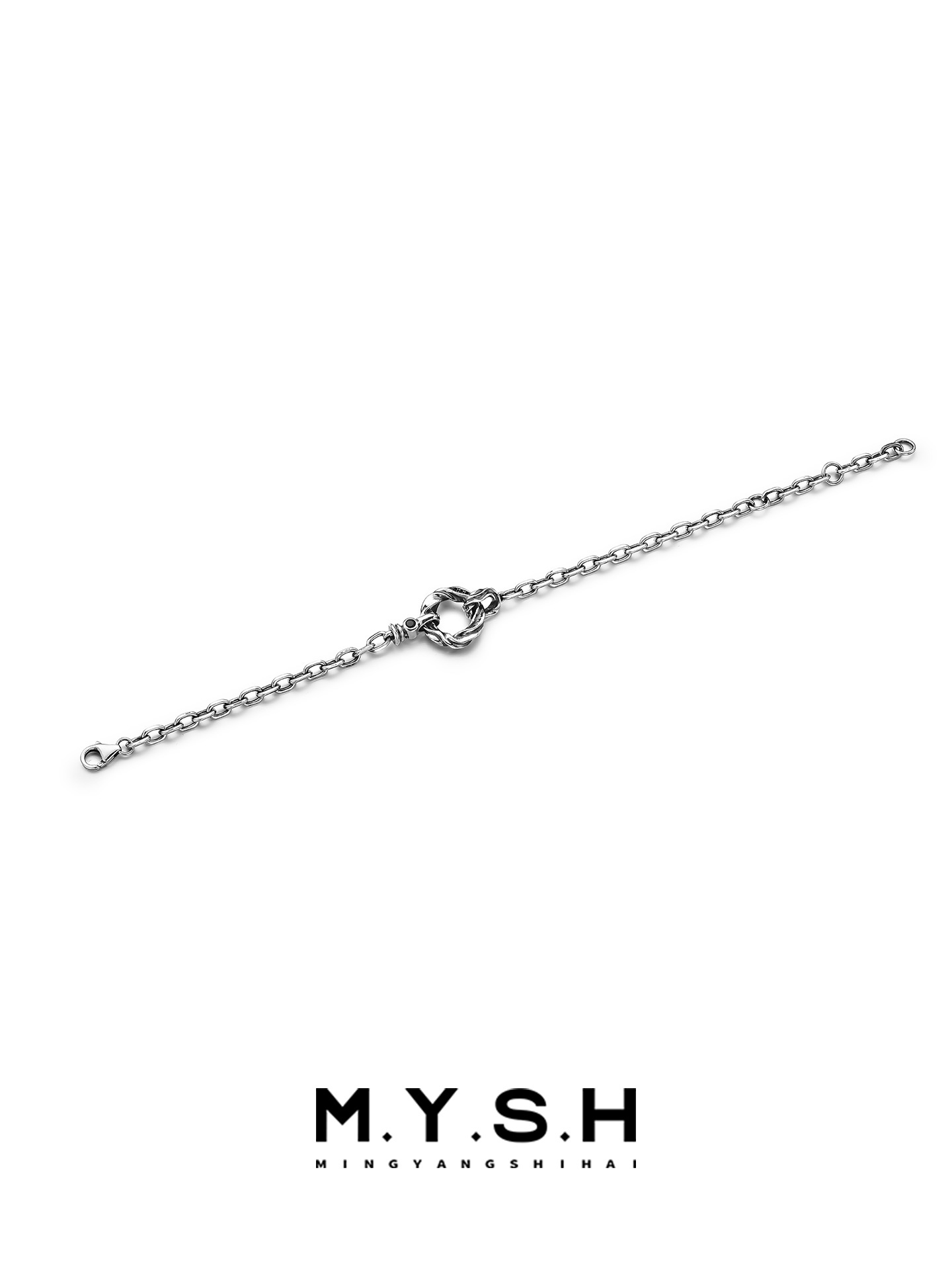 Men’s Mobius Ring 925 Sterling Silver Chain Bracelet