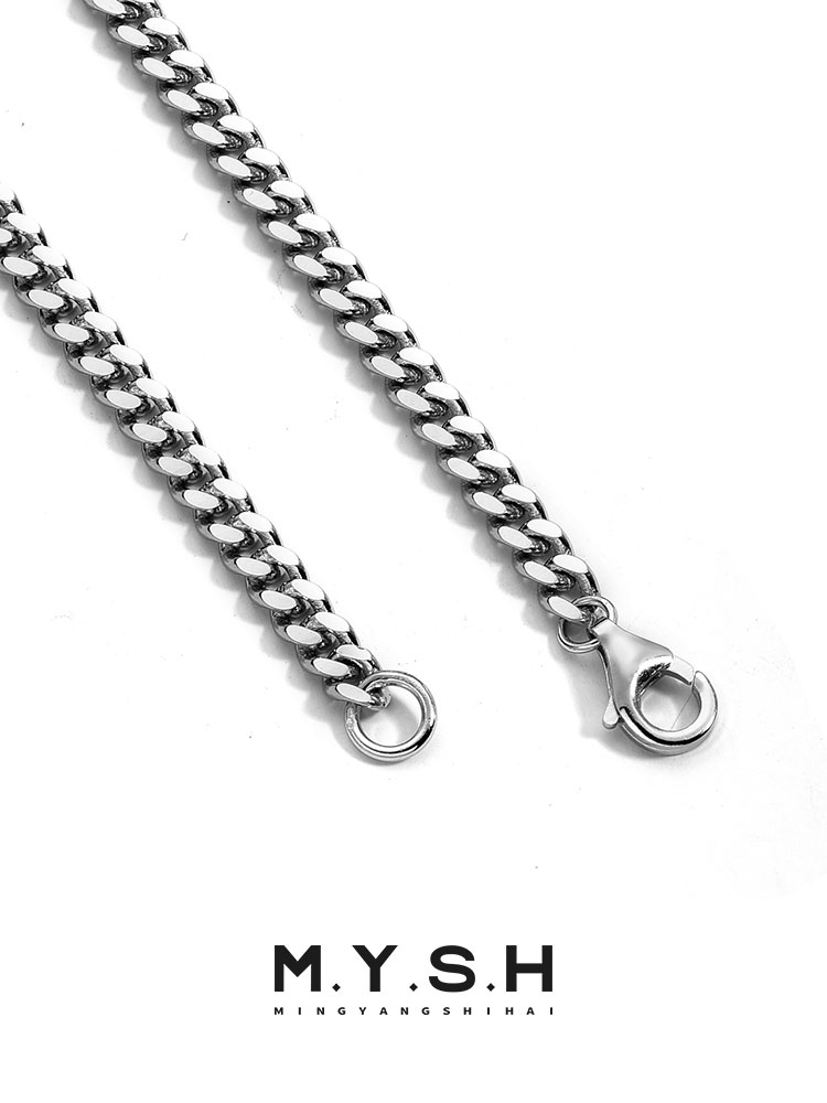 Cuban Link Silver Chain Necklace