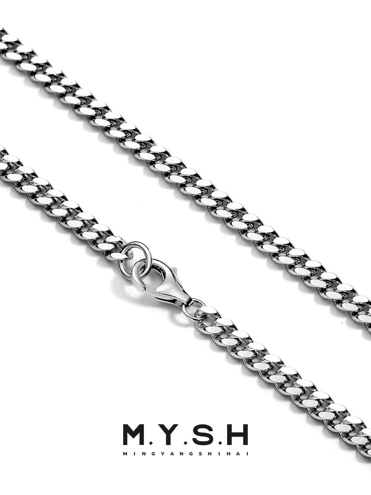 Cuban Link Silver Chain Necklace