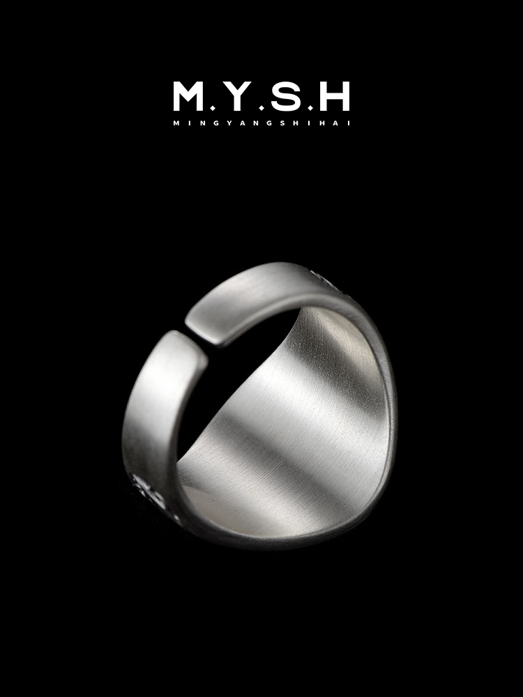 S925 Silver 3D Lion Head Ring for Men