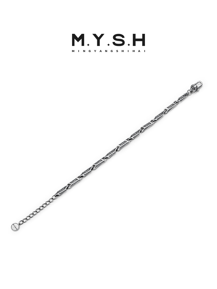 S925 Silver Fleur-de-Lis Adjustable Bracelet