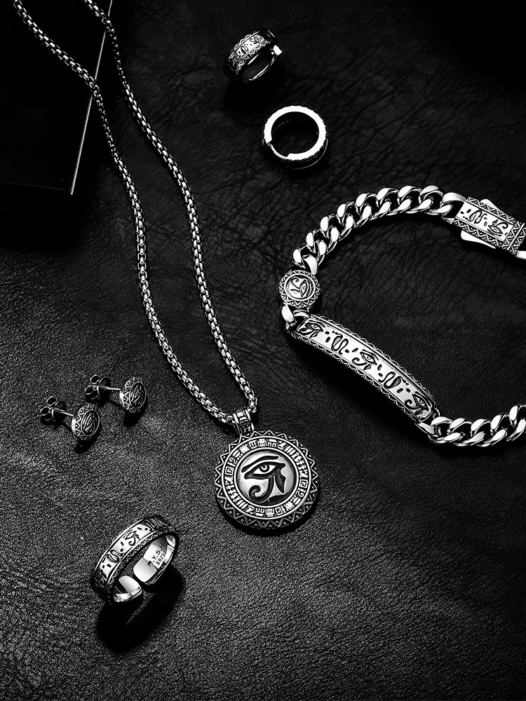 S925 Silver Eye of Horus Pendant Necklace