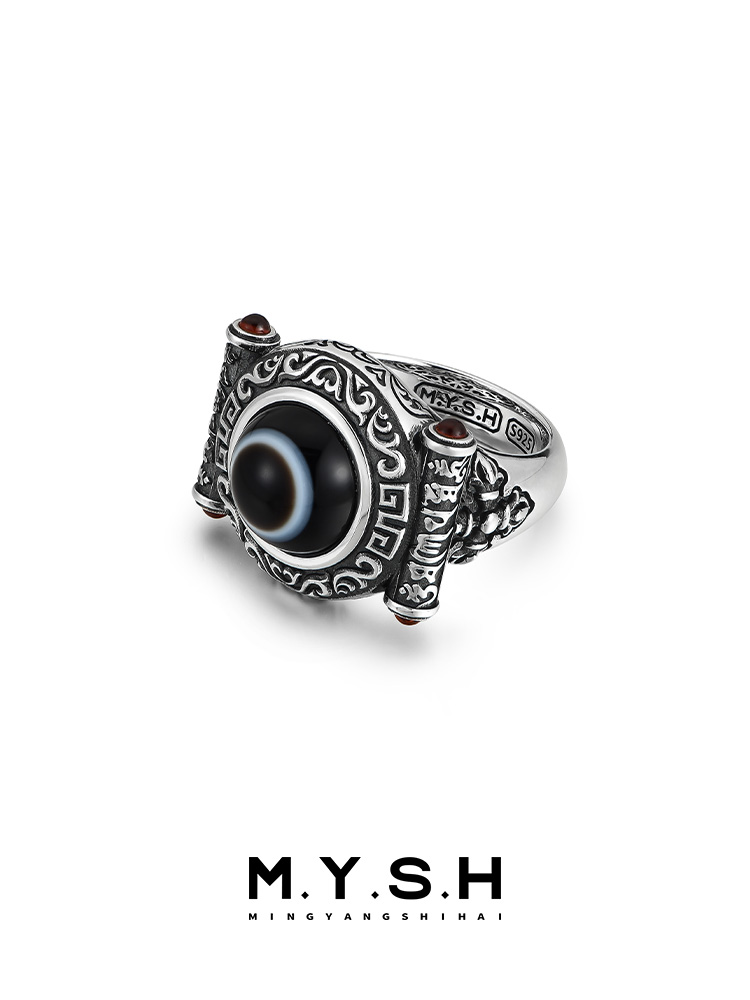 Ancient Eye Sterling Silver Statement Ring