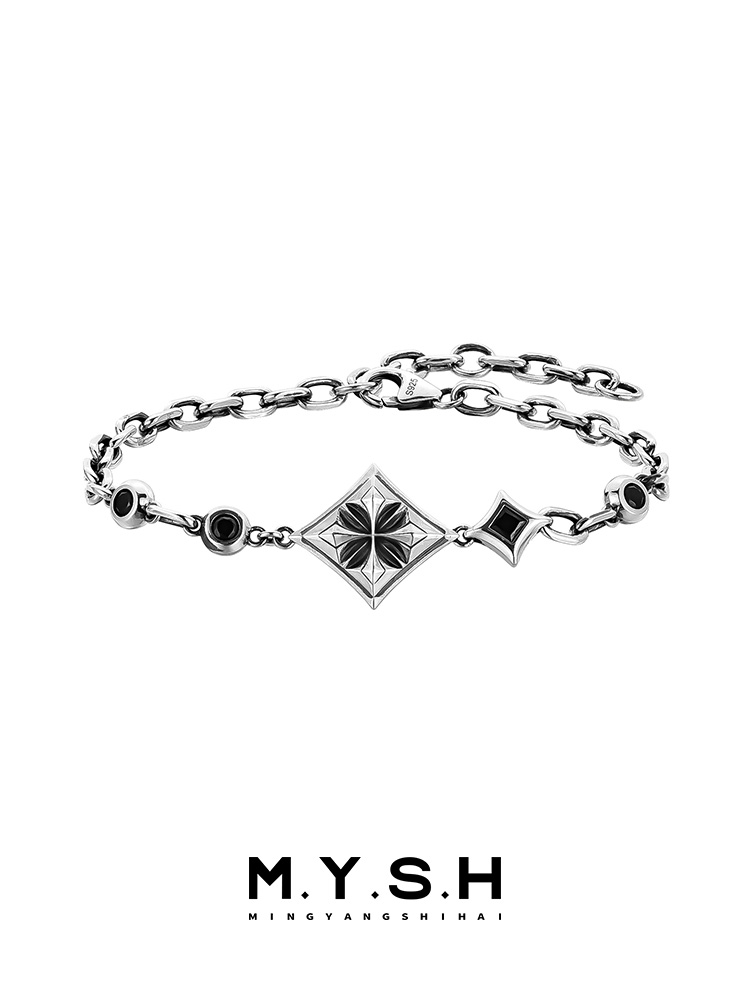 S925 Silver Lucky Diamond Bracelet-MYSH