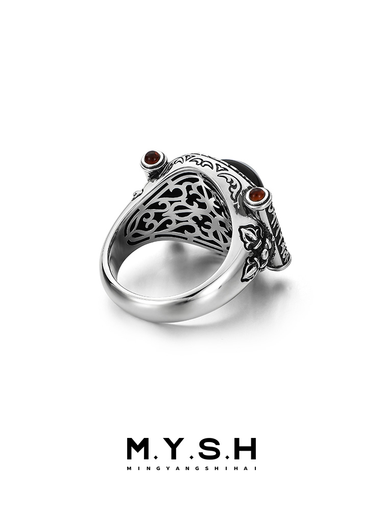 Ancient Eye Sterling Silver Statement Ring