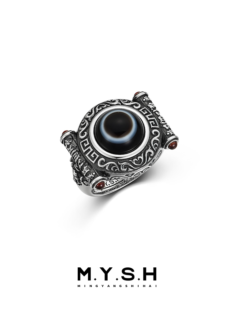 Ancient Eye Sterling Silver Statement Ring