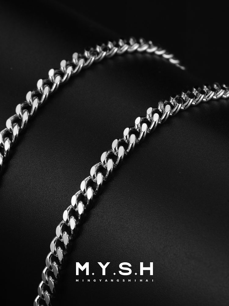 Cuban Link Silver Chain Necklace