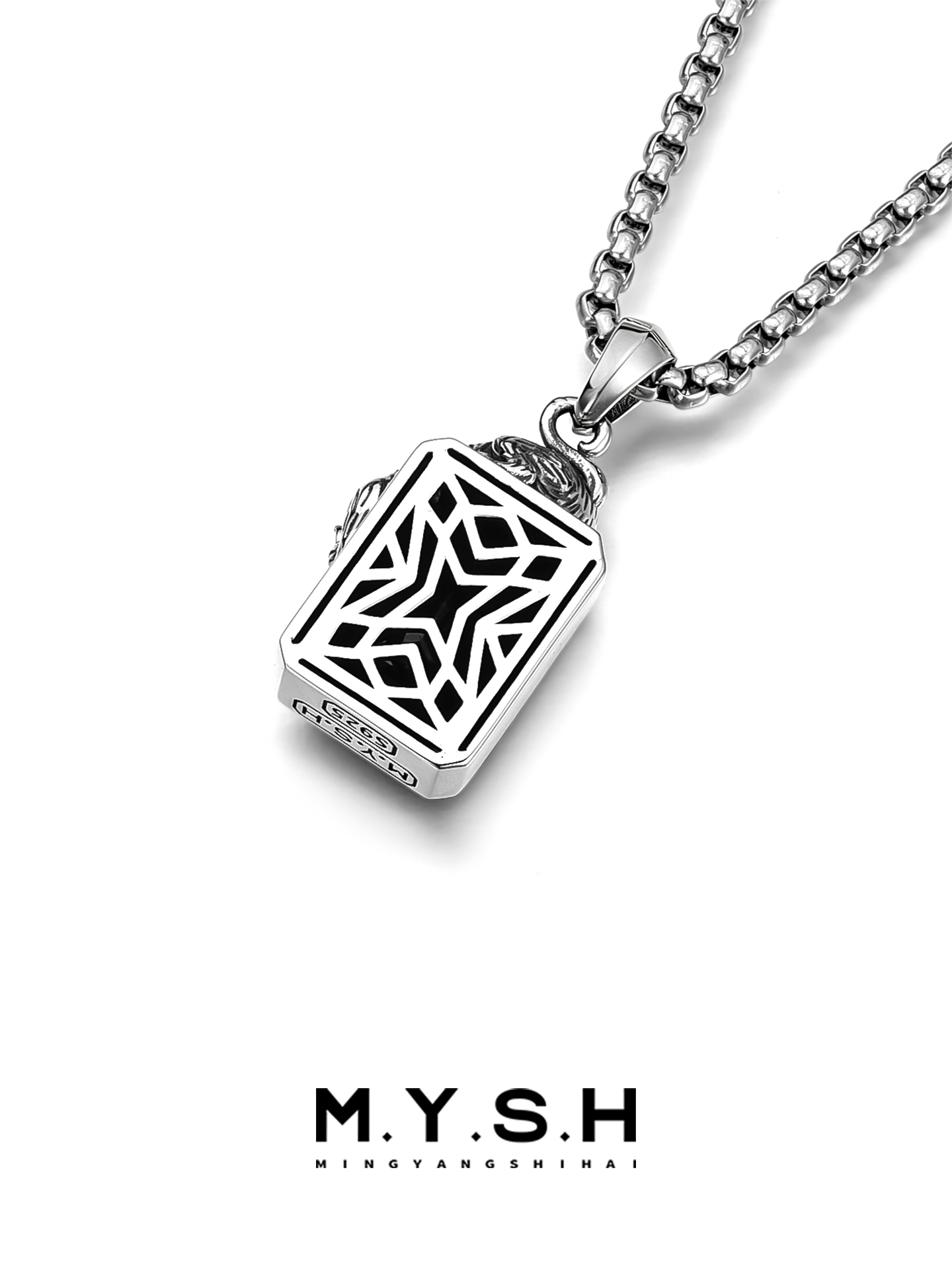 S925 Silver Crouching Leopard Pendant Necklace 2.0
