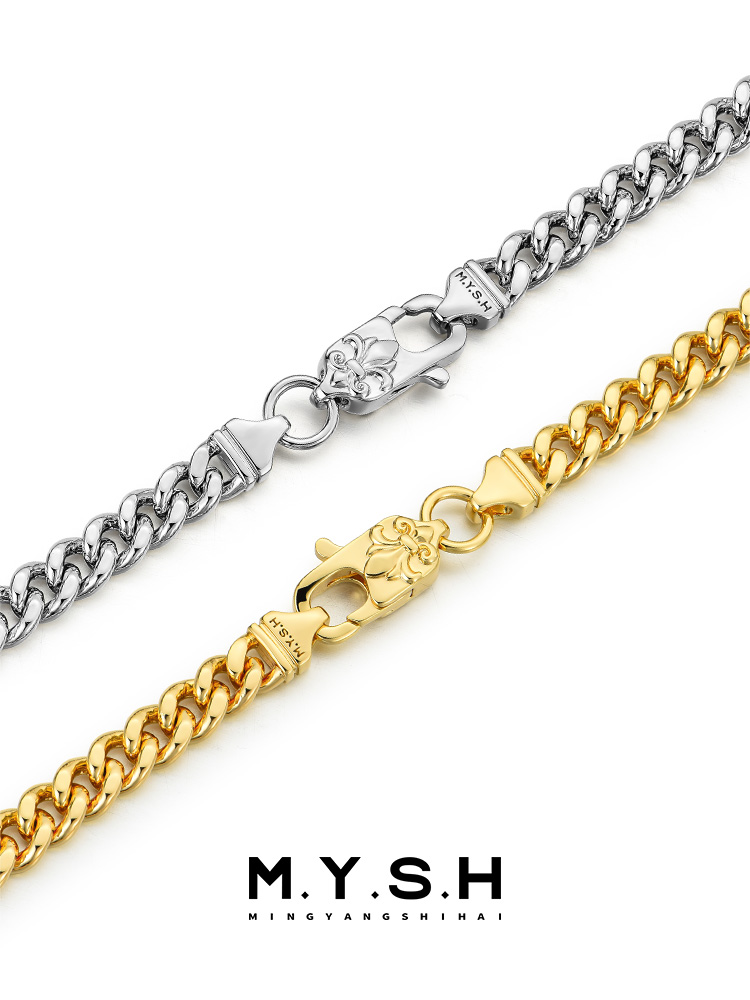 Cuban Link Silver Chain Necklace