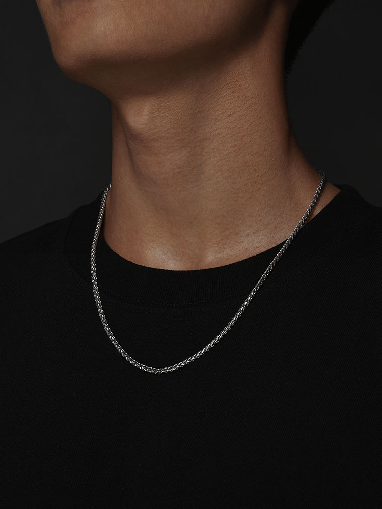 Sterling Silver Rope Chain Necklace