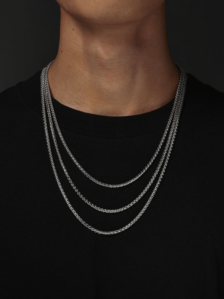 Sterling Silver Rope Chain Necklace