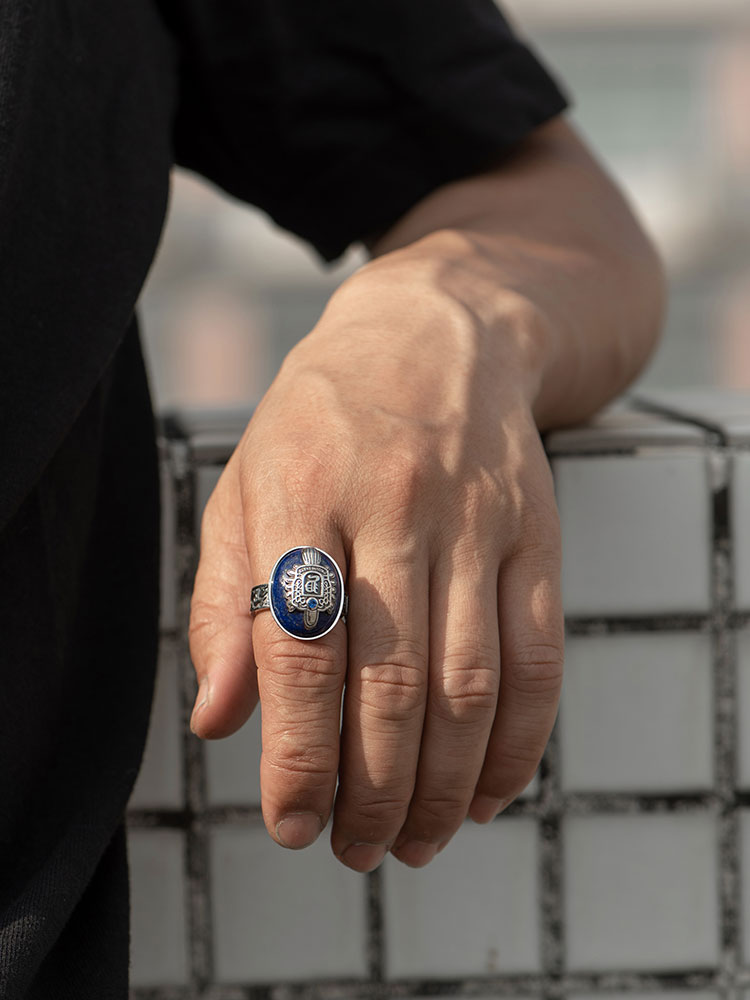 S925 Silver The Vampire Diaries Damon Salvatore Daylight Ring