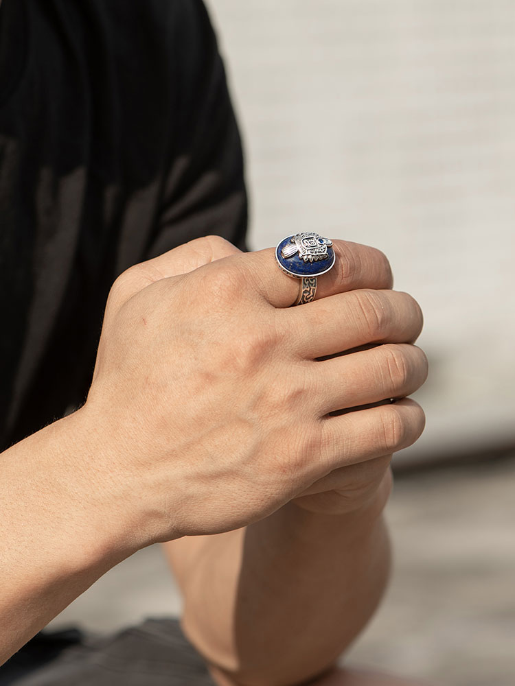 S925 Silver The Vampire Diaries Damon Salvatore Daylight Ring