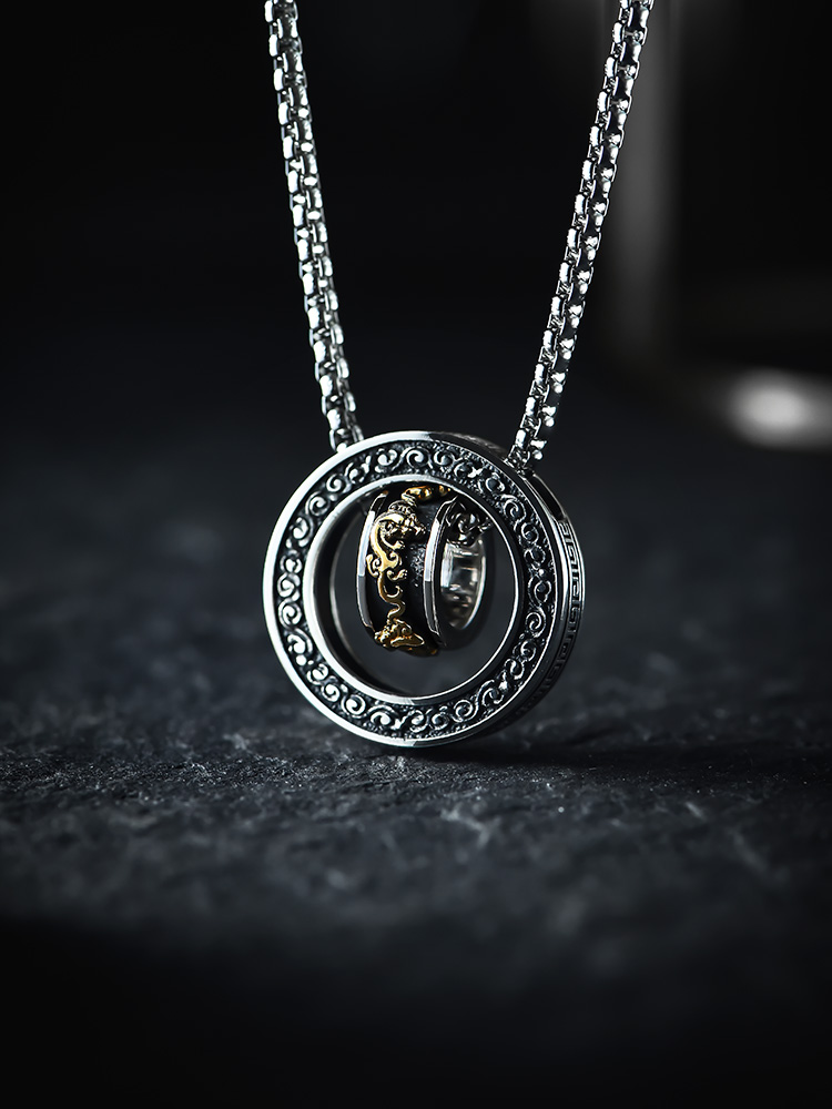 Sterling Silver Pi Xiu Wealth & Protection Pendant Necklace