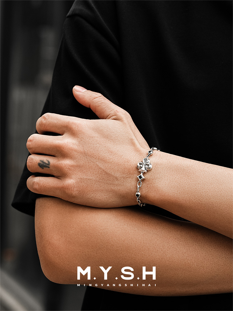 S925 Silver Lucky Club Bracelet-MYSH