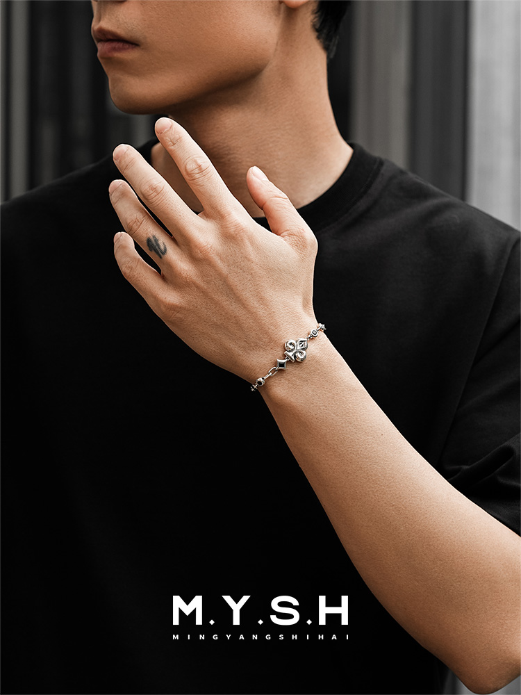 S925 Silver Lucky Club Bracelet-MYSH