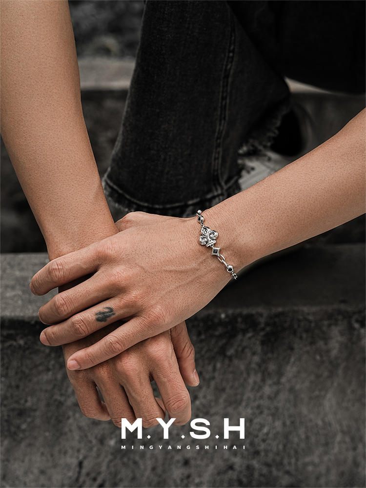 S925 Silver Lucky Club Bracelet-MYSH