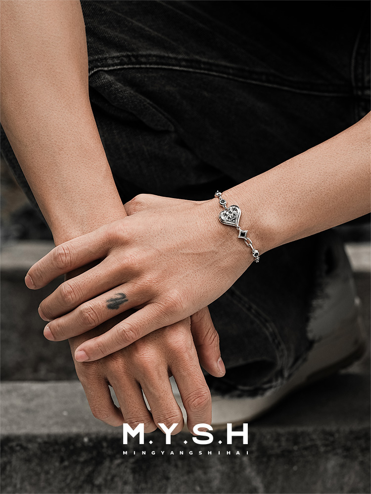 S925 Silver Lucky Heart Bracelet-MYSH