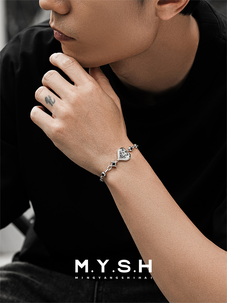 S925 Silver Lucky Heart Bracelet-MYSH