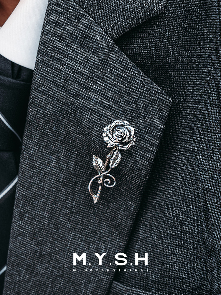 Thorned Rose Brooch