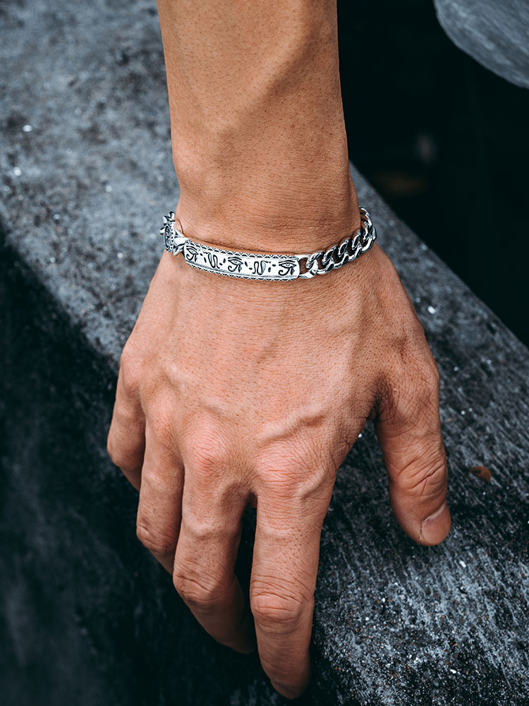 All-Seeing Eye Curb Chain Bracelet