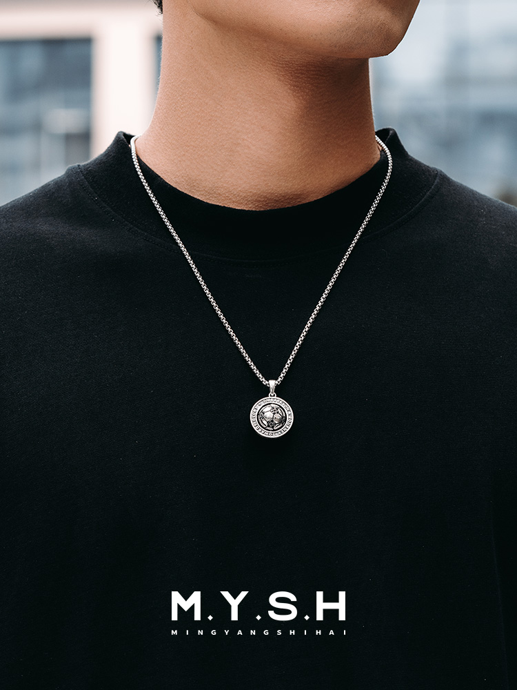 S925 Silver Rotating 3D Soccer Ball Pendant Necklace