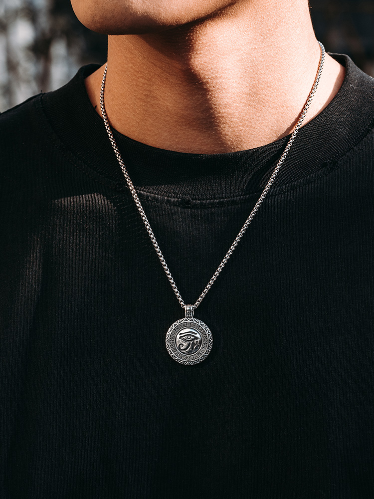 S925 Silver Eye of Horus Pendant Necklace