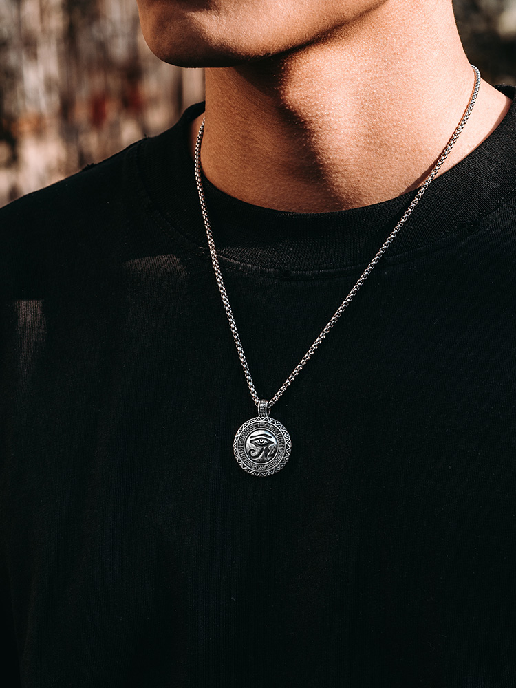 S925 Silver Eye of Horus Pendant Necklace