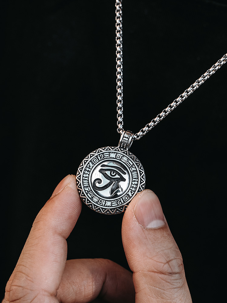 S925 Silver Eye of Horus Pendant Necklace