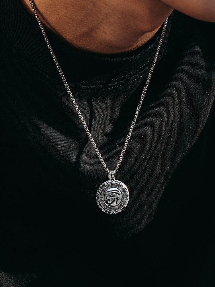 S925 Silver Eye of Horus Pendant Necklace