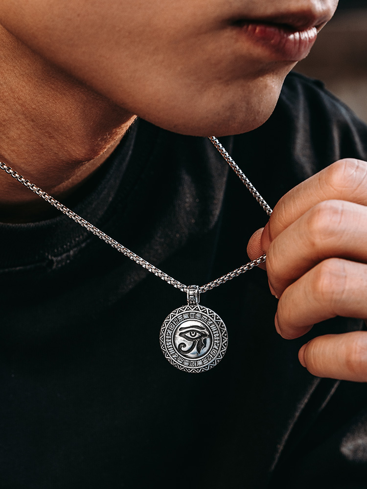 S925 Silver Eye of Horus Pendant Necklace