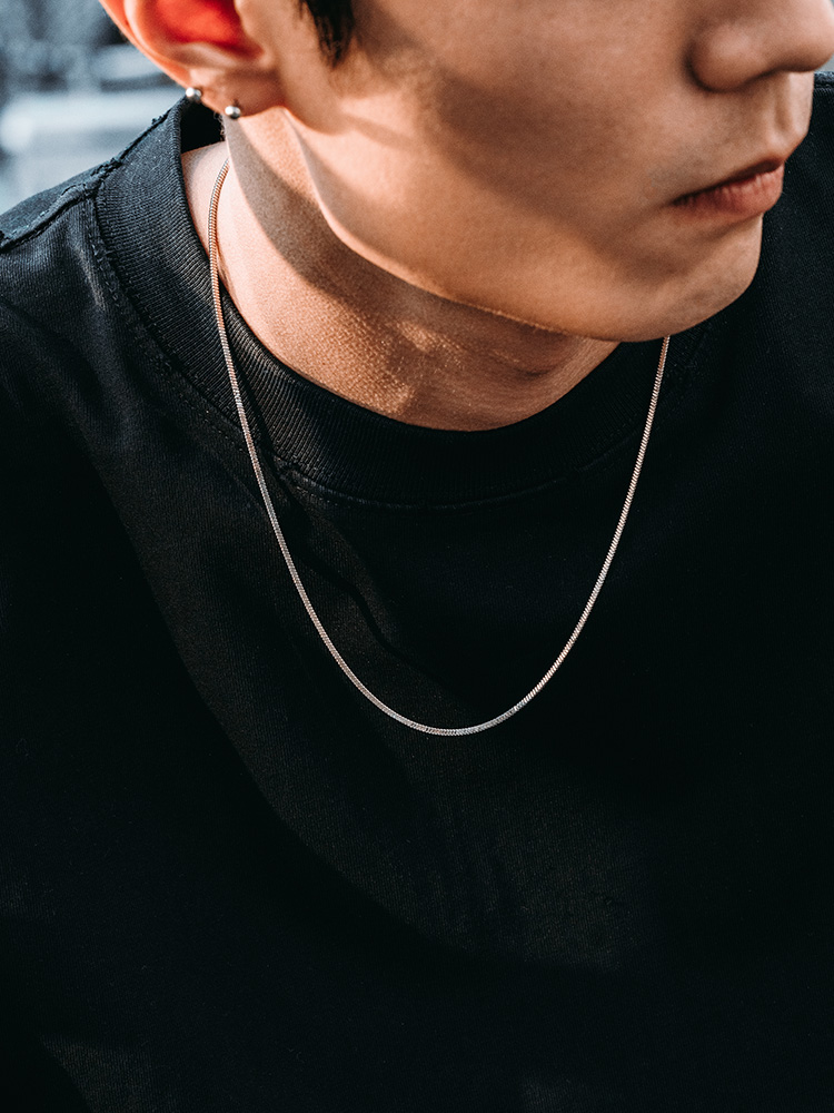 Sterling Silver Thin Snake Chain Necklace