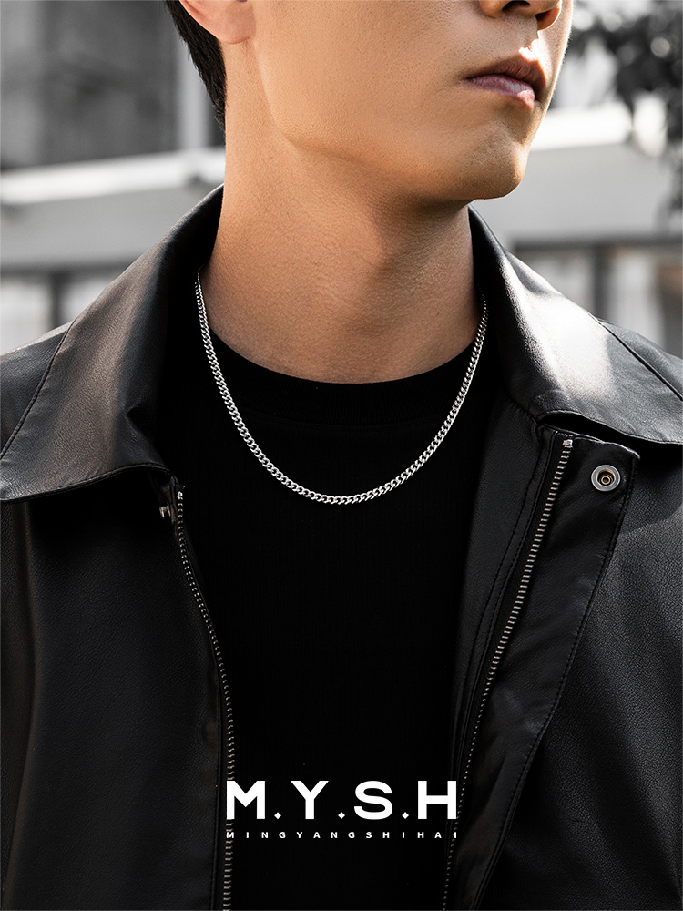 Cuban Link Silver Chain Necklace