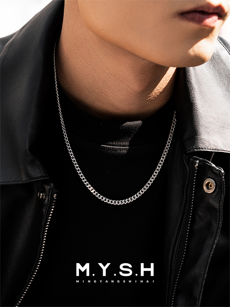 Cuban Link Silver Chain Necklace