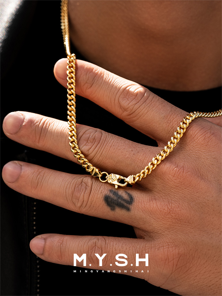 Cuban Link Silver Chain Necklace