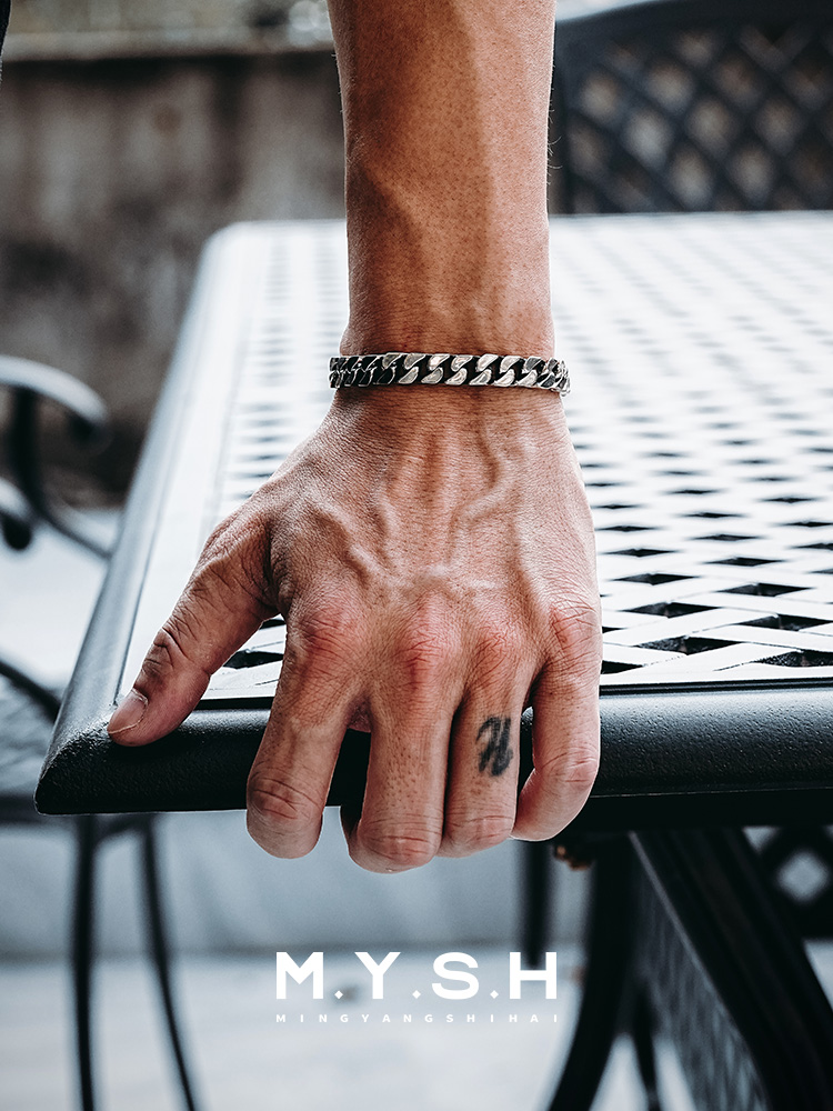 S925 Silver Cuban Link Bracelet