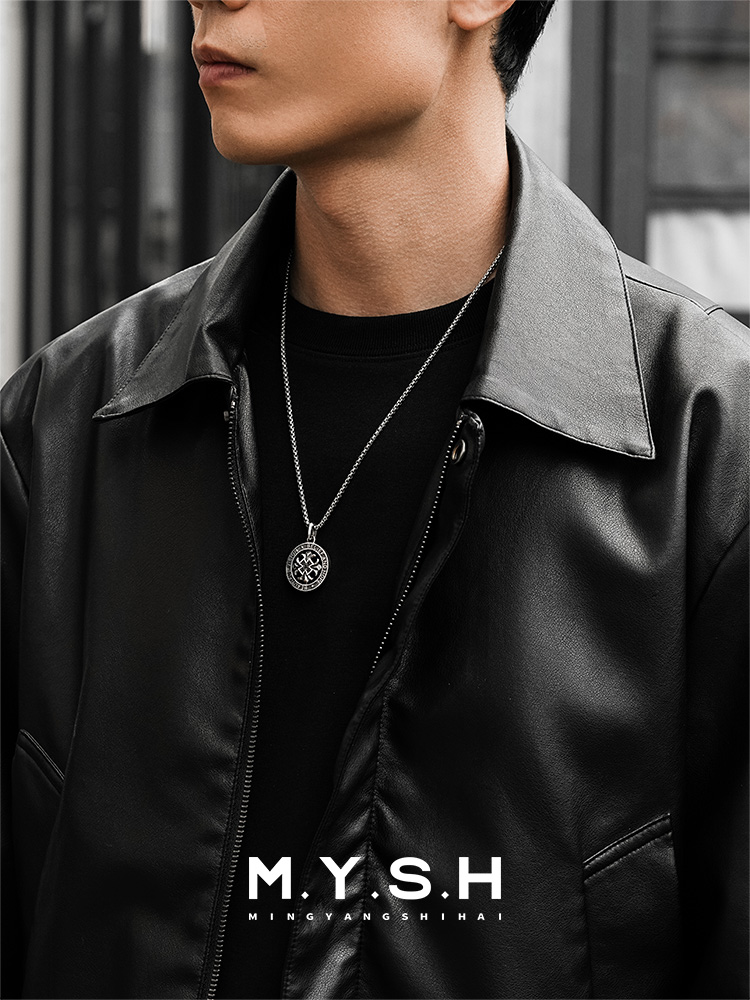 S925 Silver Rotating Belief & Hope Spinner Pendant Necklace-MYSH
