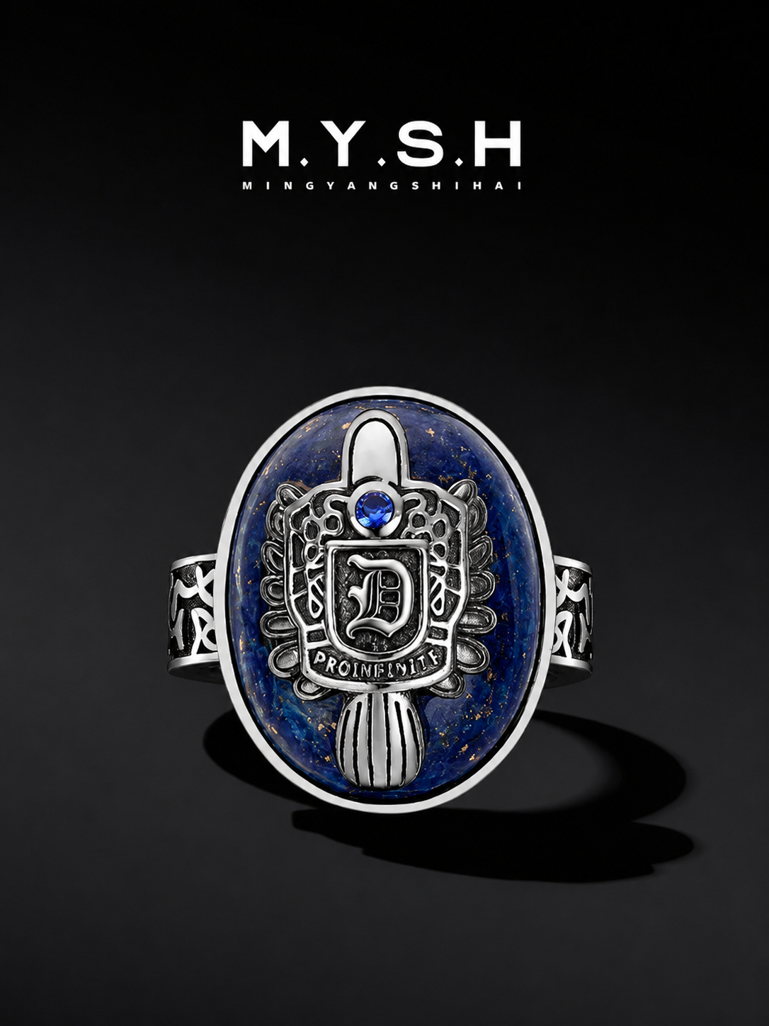 S925 Silver The Vampire Diaries Damon Salvatore Daylight Ring