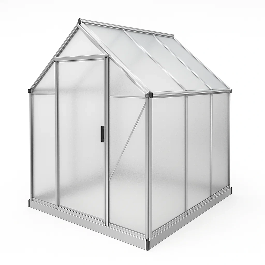 Serra da giardino in alluminio e policarbonato traslucido-FURNARK