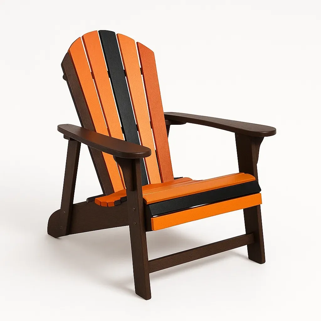 Sedia Adirondack in resina multicolore per esterni-Sofiruno