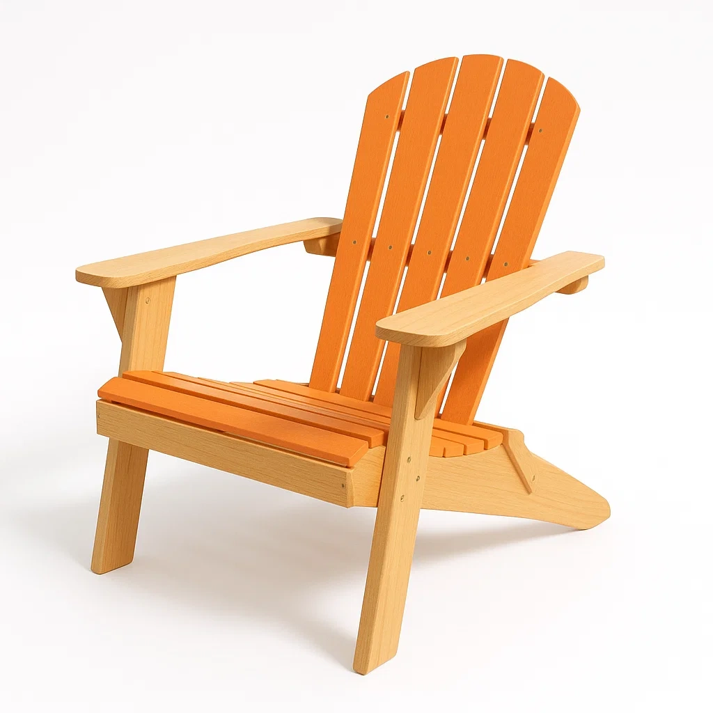 Sedia Adirondack in legno composito arancione-Sofiruno