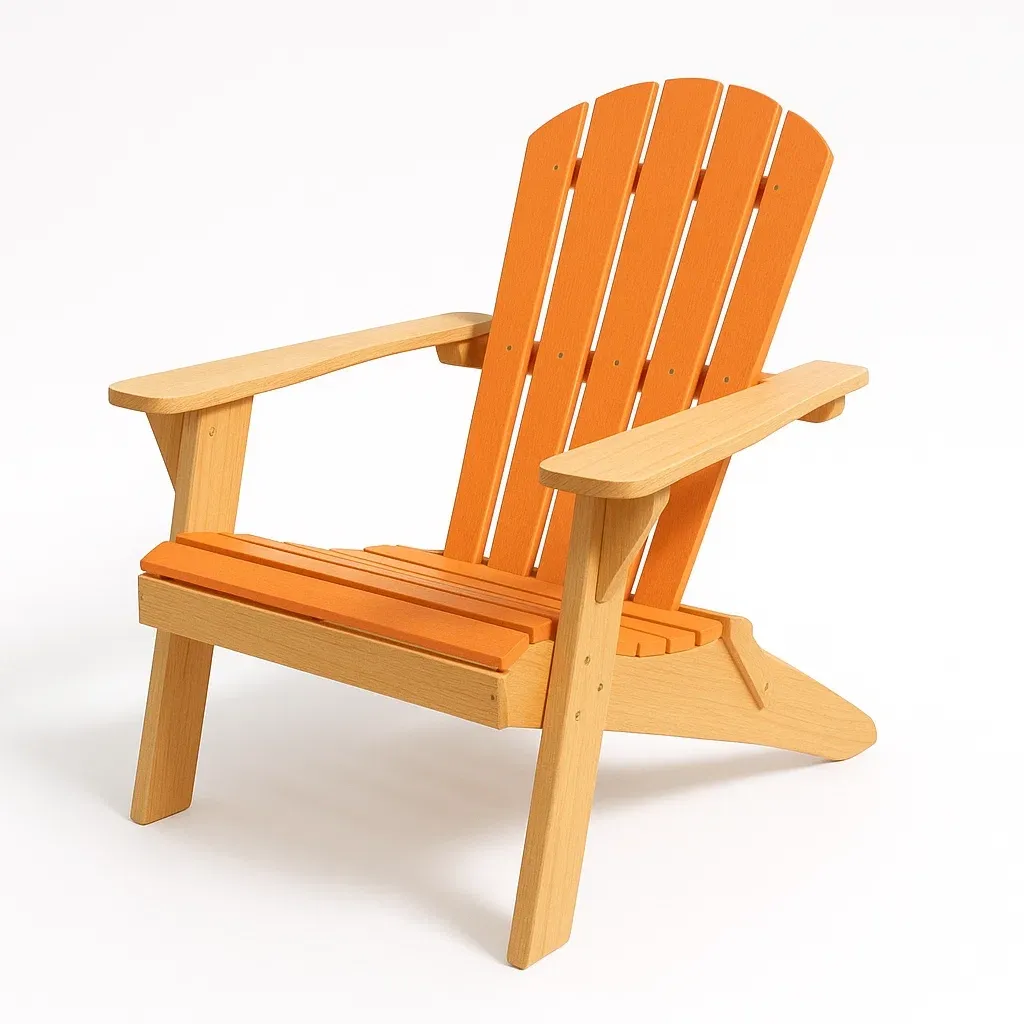 Sedia Adirondack in legno composito arancione-Sofiruno