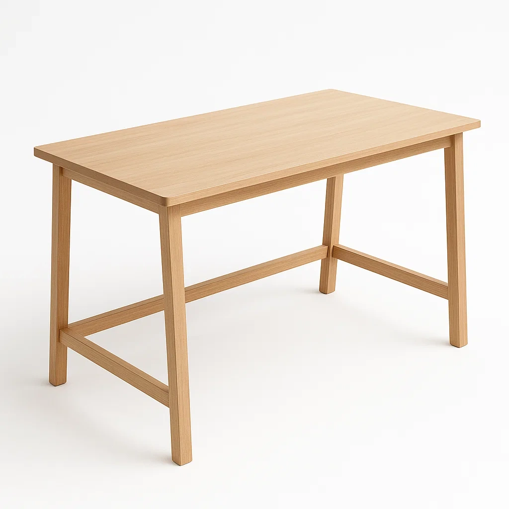 Tavolo da pranzo in legno di faggio 120x60x75 cm naturale-MOBIARGO