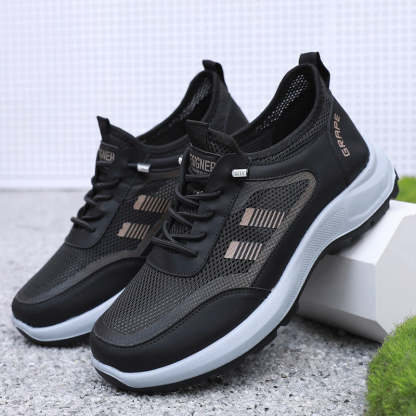 Zapatos casuales transpirables de malla para hombre