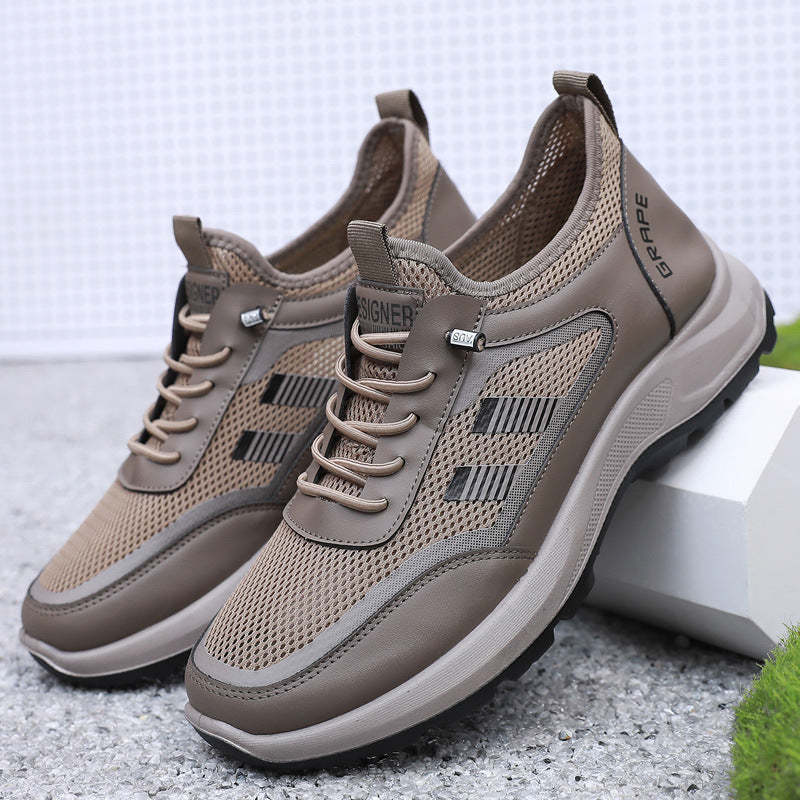 Zapatos casuales transpirables de malla para hombre