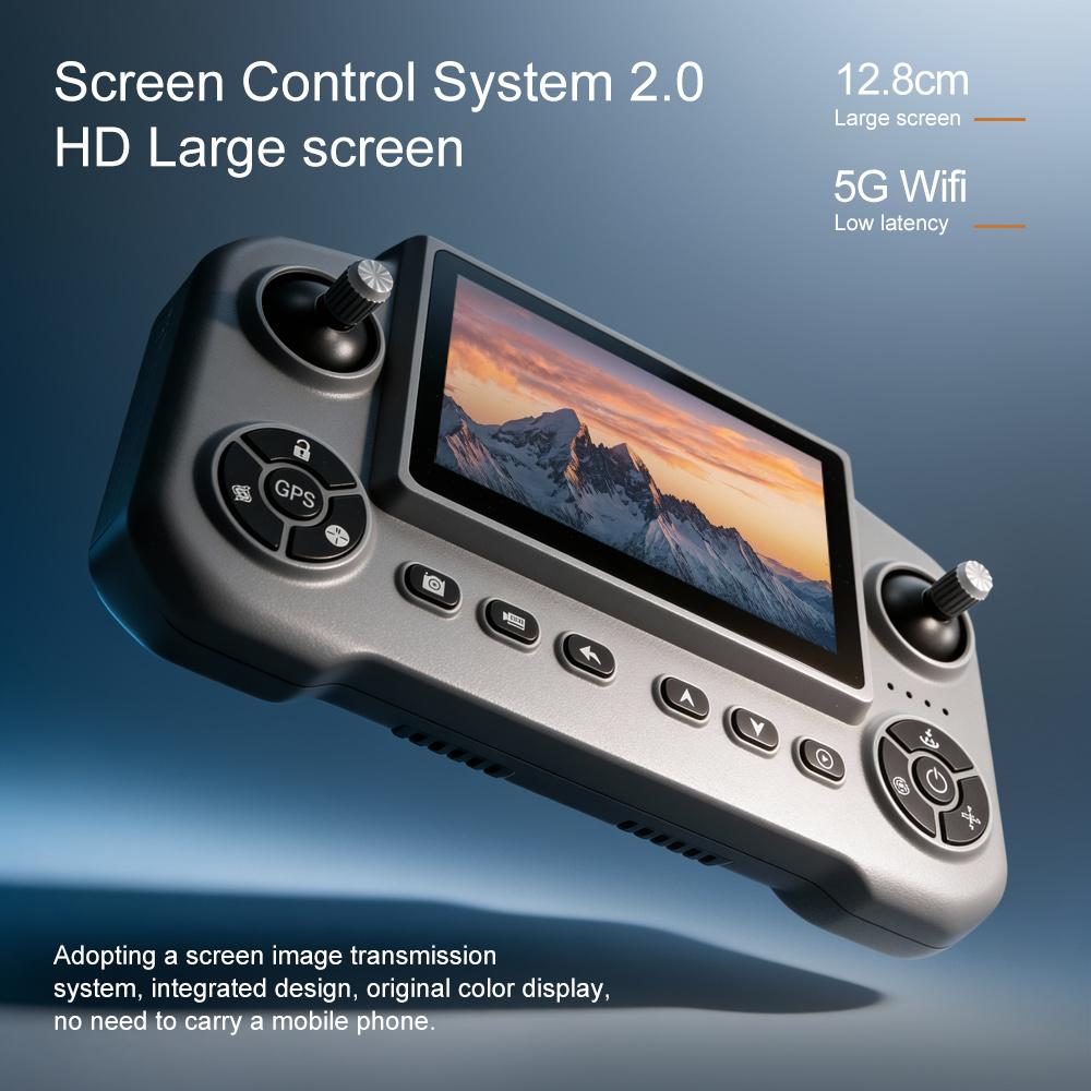 V918MAX GPS Drone with 3km Flight Range 300m Altitude 360 Obstacle Avoidance Optical Flow Hovering Oversized Display One Touch Return High Value Christmas Gift