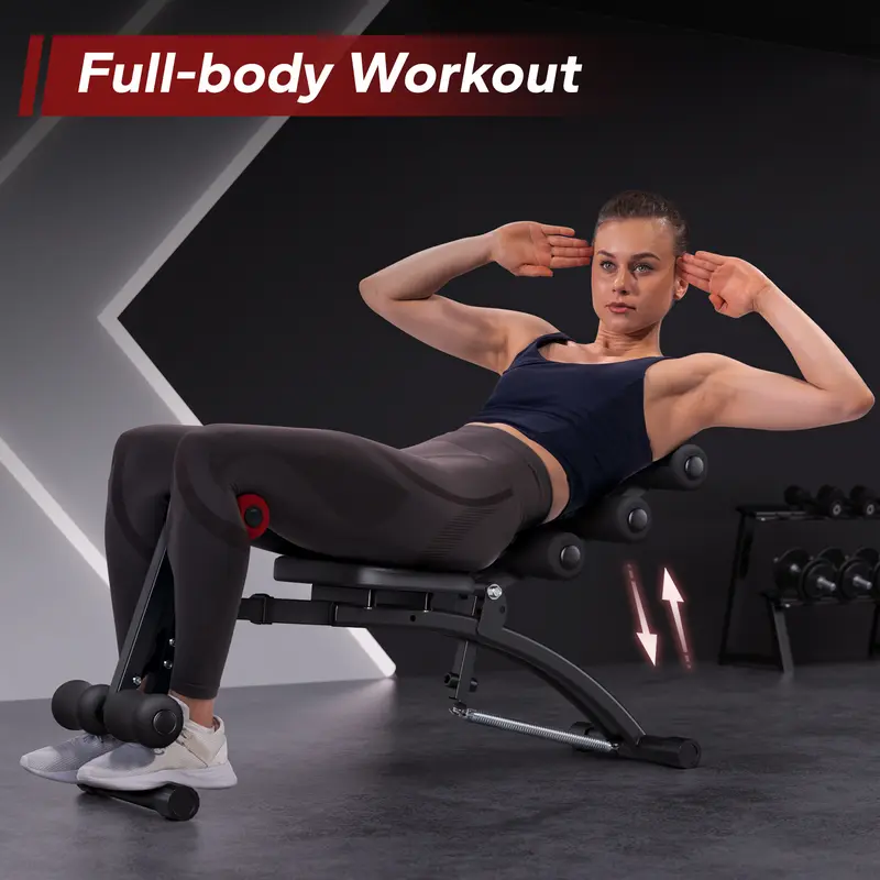 Banco de pesas ajustable para entrenamiento de cuerpo completo