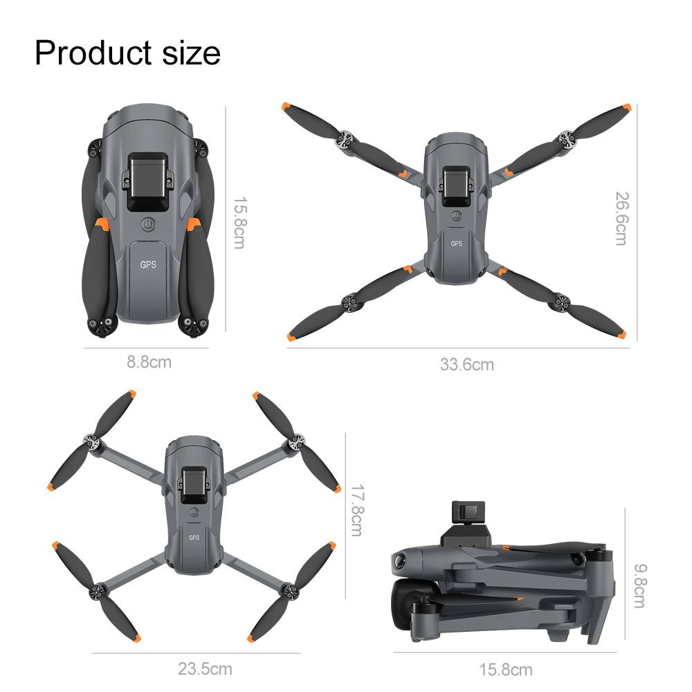 V918MAX GPS Drone with 3km Flight Range 300m Altitude 360 Obstacle Avoidance Optical Flow Hovering Oversized Display One Touch Return High Value Christmas Gift