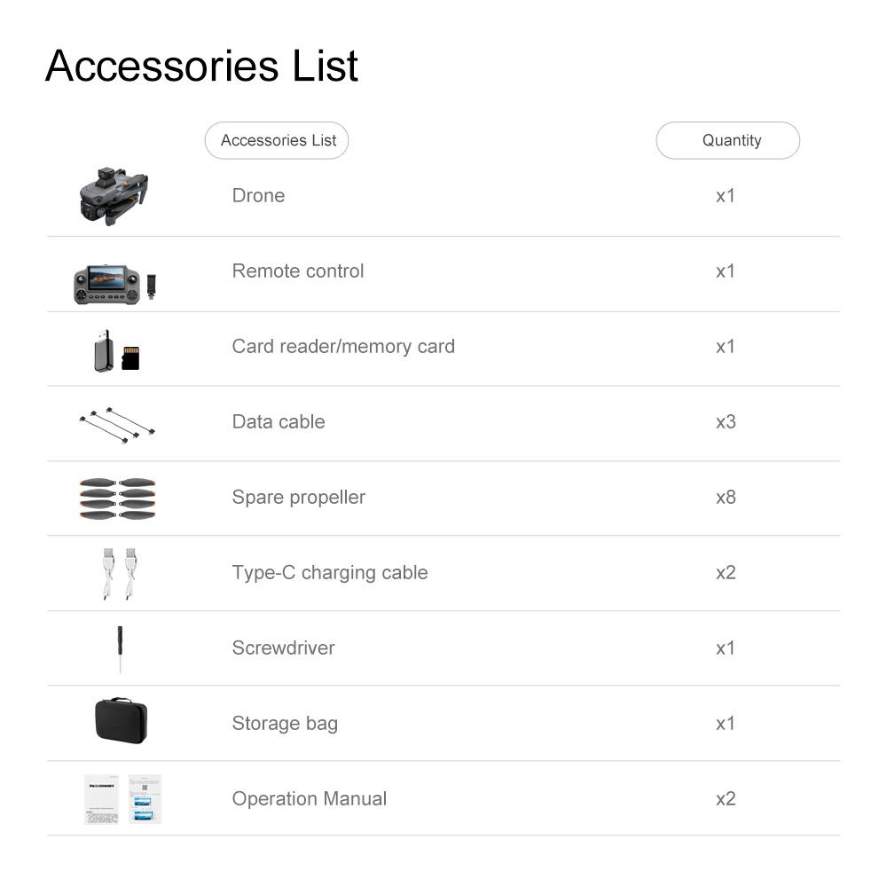 V918MAX GPS Drone with 3km Flight Range 300m Altitude 360 Obstacle Avoidance Optical Flow Hovering Oversized Display One Touch Return High Value Christmas Gift